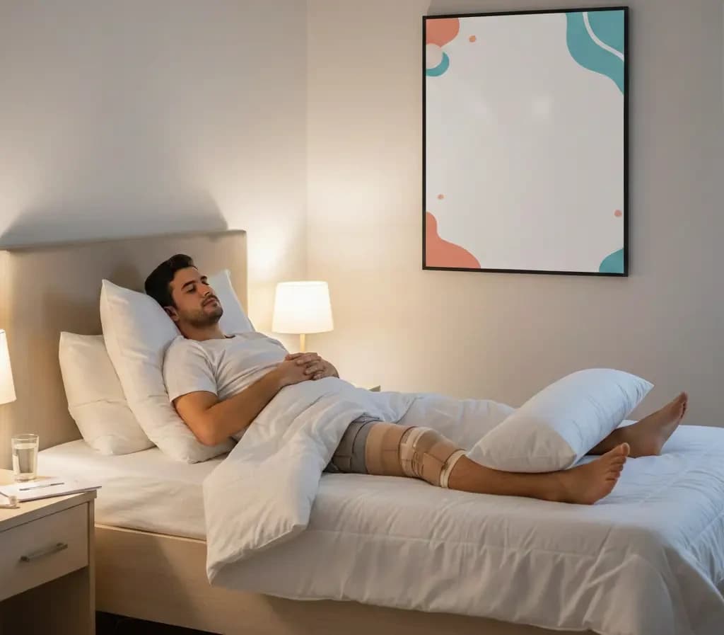 طريقة النوم بعد عملية الرباط الصليبي